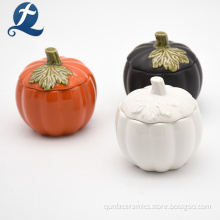 Wholesale Pumpkin Lantern Ceramic Ramekin